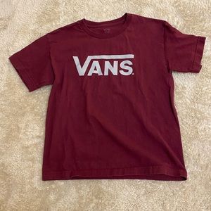 Vans Youth 10-12 Magenta tshirt